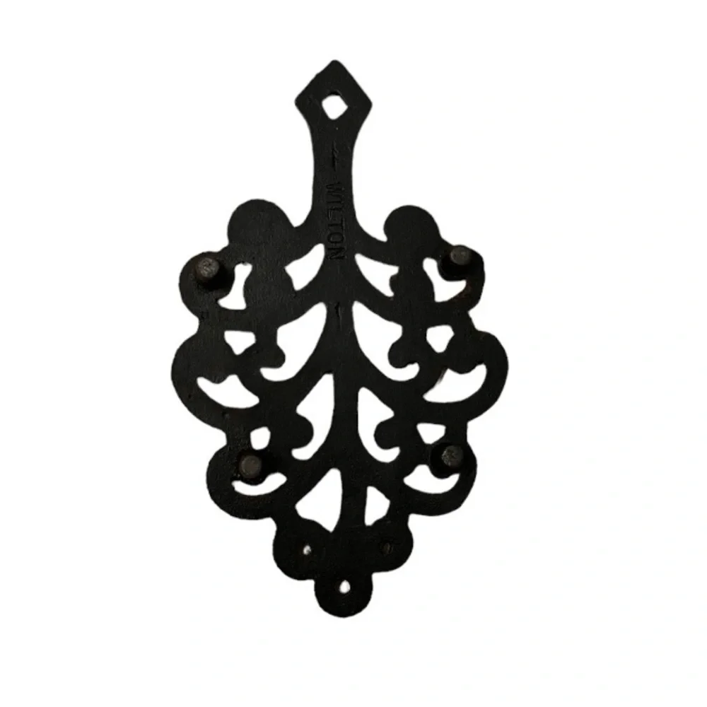 Vintage Decorative Cast Iron Footed Trivet